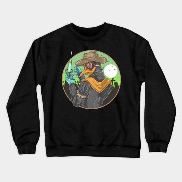 Plague Doctor Crewneck Sweatshirt by Genuine Vintage